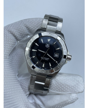 신공장 태그호이어 아쿠아레이서 300M 쿼츠 스틸 블랙다이얼